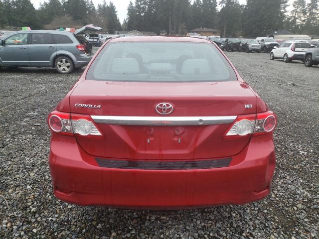 5YFBU4EE6DP152191 - 2013 TOYOTA COROLLA BASE RED photo 6