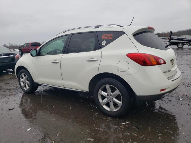 JN8AZ1MW9AW131302 - 2010 NISSAN MURANO S WHITE photo 2