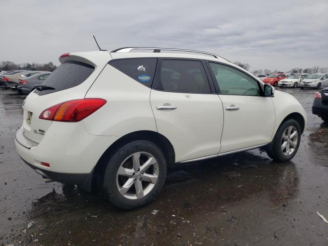 JN8AZ1MW9AW131302 - 2010 NISSAN MURANO S WHITE photo 3