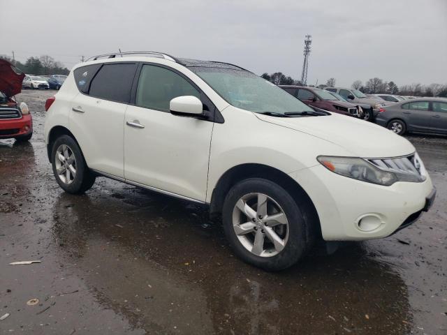 JN8AZ1MW9AW131302 - 2010 NISSAN MURANO S WHITE photo 4