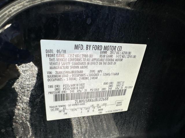 2LMHJ5NK6JBL02688 - 2018 LINCOLN MKT BLACK photo 10