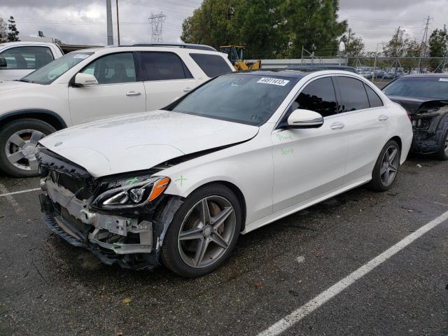 55SWF4JB0GU124795 - 2016 MERCEDES-BENZ C 300 WHITE photo 1