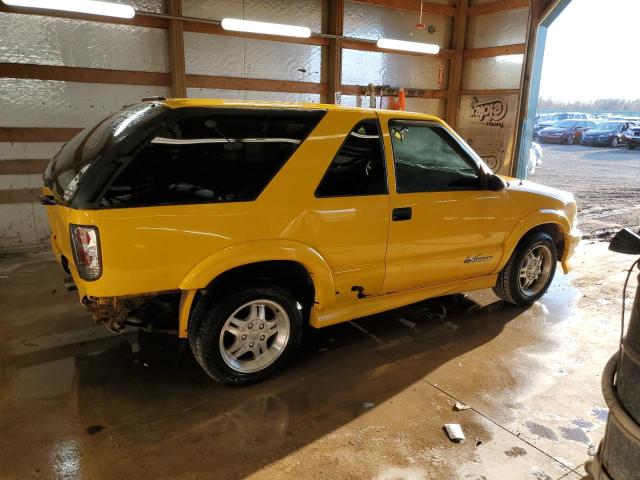 1GNCS18X43K105073 - 2003 CHEVROLET BLAZER YELLOW photo 3