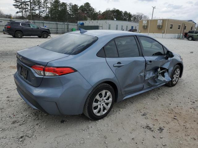 JTDEPRAE1LJ068774 - 2020 TOYOTA COROLLA LE BLUE photo 3