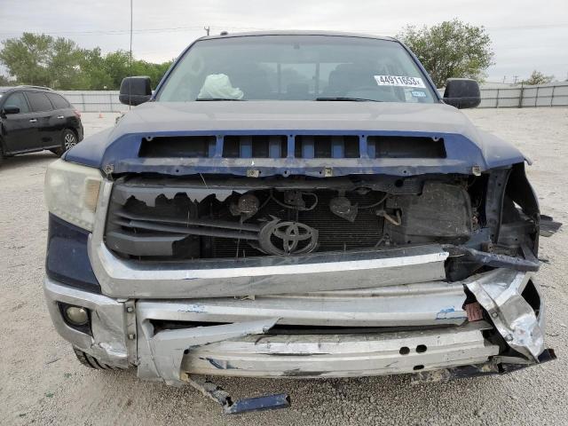 5TFRM5F10EX081492 - 2014 TOYOTA TUNDRA DOUBLE CAB SR/SR5 BLUE photo 5