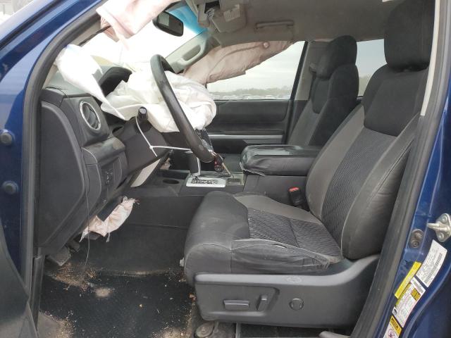 5TFRM5F10EX081492 - 2014 TOYOTA TUNDRA DOUBLE CAB SR/SR5 BLUE photo 7