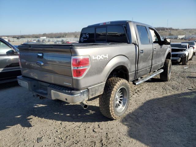 1FTFW1EF5DFD08702 - 2013 FORD F150 SUPERCREW GRAY photo 3