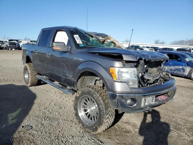 1FTFW1EF5DFD08702 - 2013 FORD F150 SUPERCREW GRAY photo 4