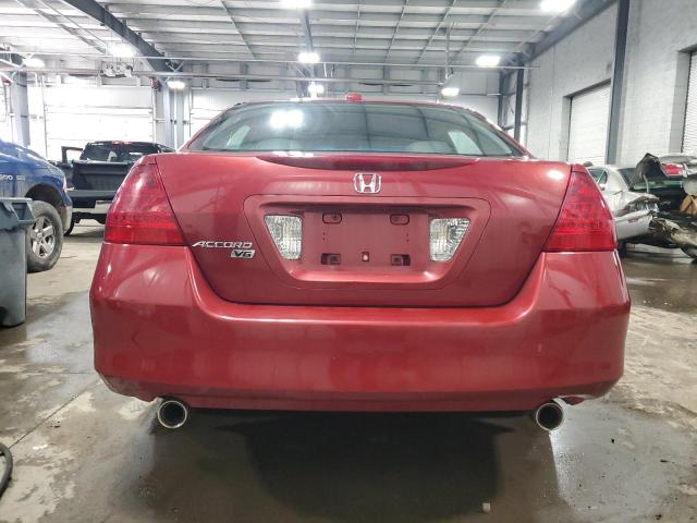 1HGCM66517A024109 - 2007 HONDA ACCORD EX MAROON photo 6