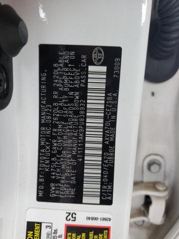 4T1T11AK9PU838932 - 2023 TOYOTA CAMRY SE NIGHT SHADE WHITE photo 12