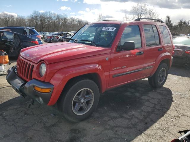 1J4GL48K44W165419 - 2004 JEEP LIBERTY SPORT RED photo 1