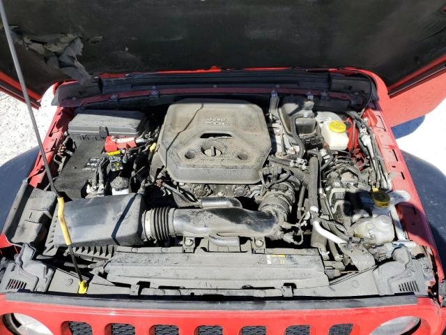 1C4HJXDN8LW148025 - 2020 JEEP WRANGLER U SPORT წითელი ფოტო 11