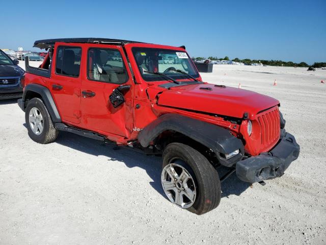 1C4HJXDN8LW148025 - 2020 JEEP WRANGLER U SPORT წითელი ფოტო 4