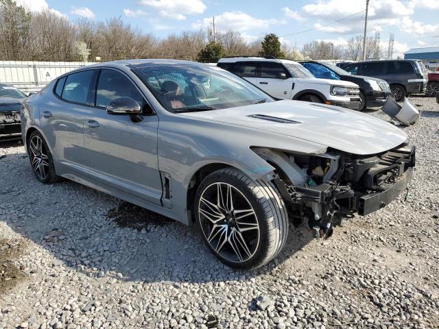 KNAE45LC0N6110593 - 2022 KIA STINGER GT1 GRAY photo 4