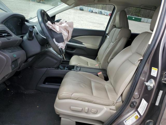 5J6RM3H72DL022949 - 2013 HONDA CR-V EXL GRAY photo 7