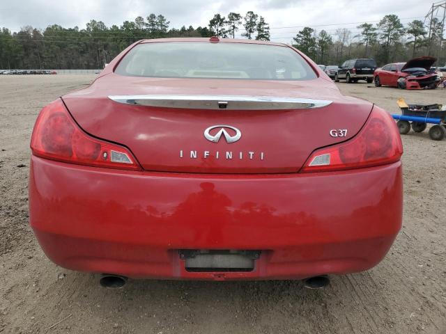 JNKCV64E68M115146 - 2008 INFINITI G37 BASE RED photo 6