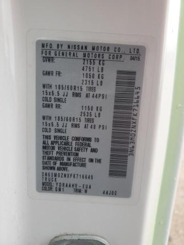 3N63M0ZNXFK716645 - 2015 CHEVROLET CITY EXPRE LT 白色 照片 14