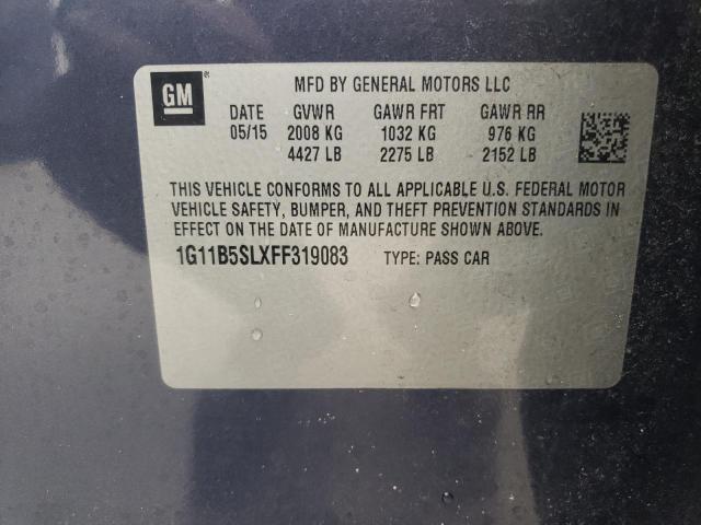 1G11B5SLXFF319083 - 2015 CHEVROLET MALIBU LS BLUE photo 12