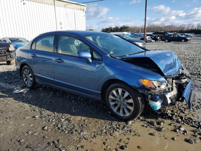 2HGFA16819H529350 - 2009 HONDA CIVIC EX BLUE photo 4