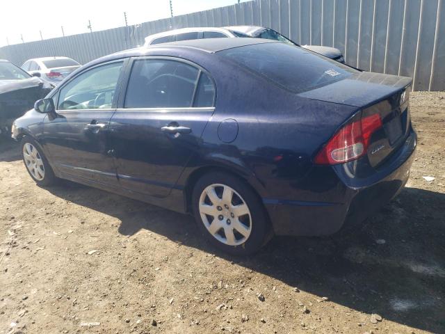 1HGFA16557L079045 - 2007 HONDA CIVIC LX BLUE photo 2