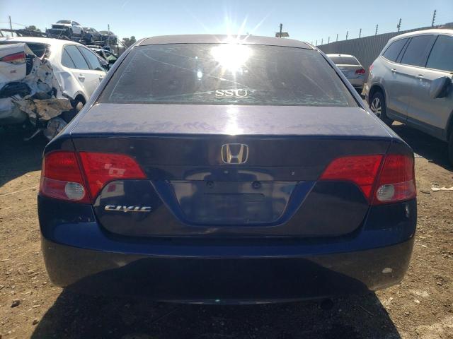 1HGFA16557L079045 - 2007 HONDA CIVIC LX BLUE photo 6