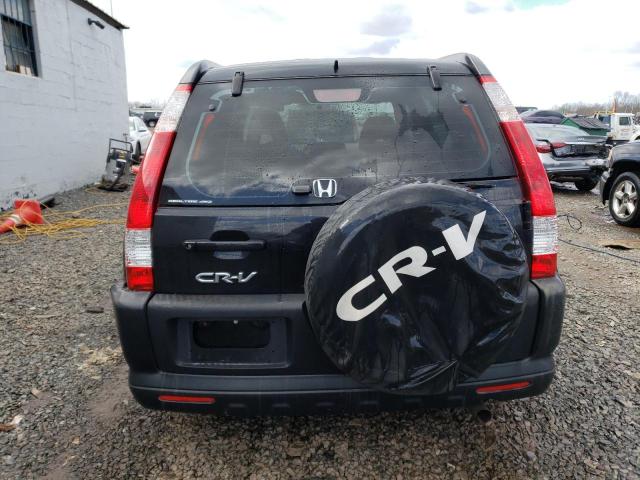 JHLRD78576C043846 - 2006 HONDA CR-V LX BLACK photo 6