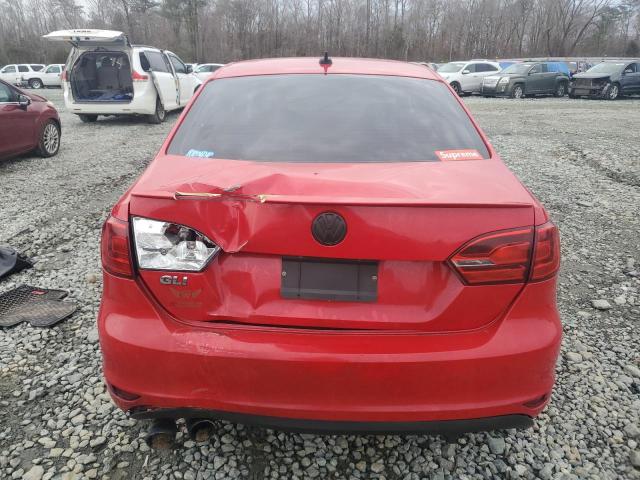 3VW4A7AJ1DM388872 - 2013 VOLKSWAGEN JETTA GLI RED photo 6