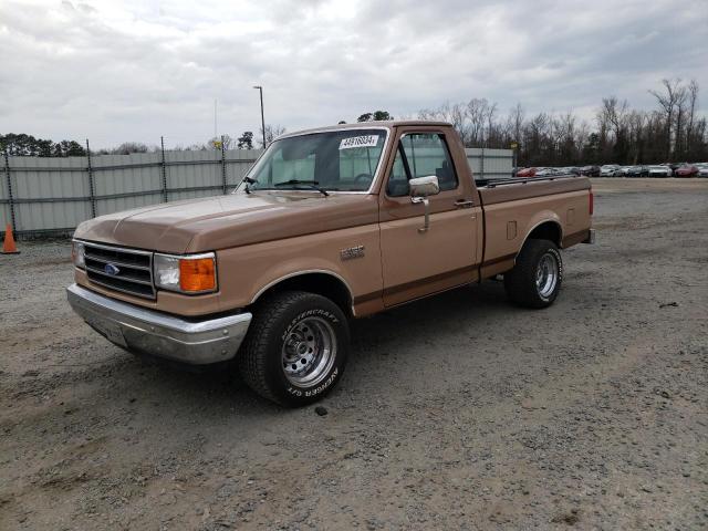 1FTDF15Y8HNA28924 - 1987 FORD F150 BROWN photo 1