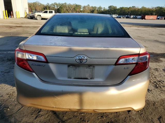 4T1BF1FK9CU020570 - 2012 TOYOTA CAMRY BASE GOLD photo 6