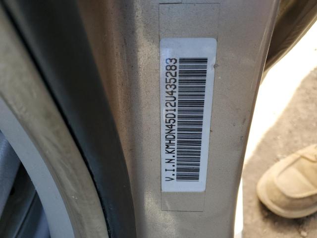 KMHDN45D12U435283 - 2002 HYUNDAI ELANTRA GLS GOLD photo 12