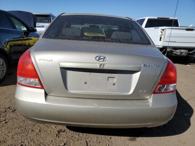 KMHDN45D12U435283 - 2002 HYUNDAI ELANTRA GLS GOLD photo 6