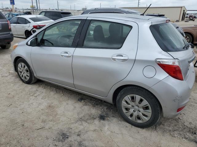 JTDKTUD32DD555929 - 2013 TOYOTA YARIS SILVER photo 2