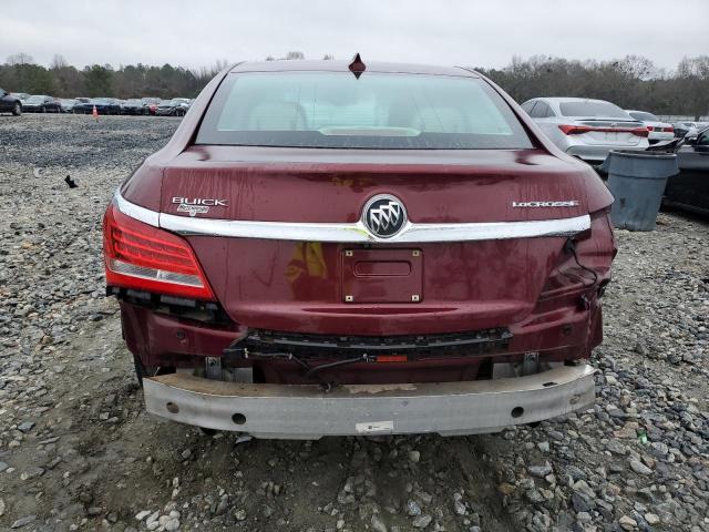 1G4GB5G33GF214540 - 2016 BUICK LACROSSE BURGUNDY photo 6