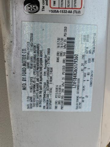 1ZVFT84N365179360 - 2006 FORD MUSTANG SILVER photo 12