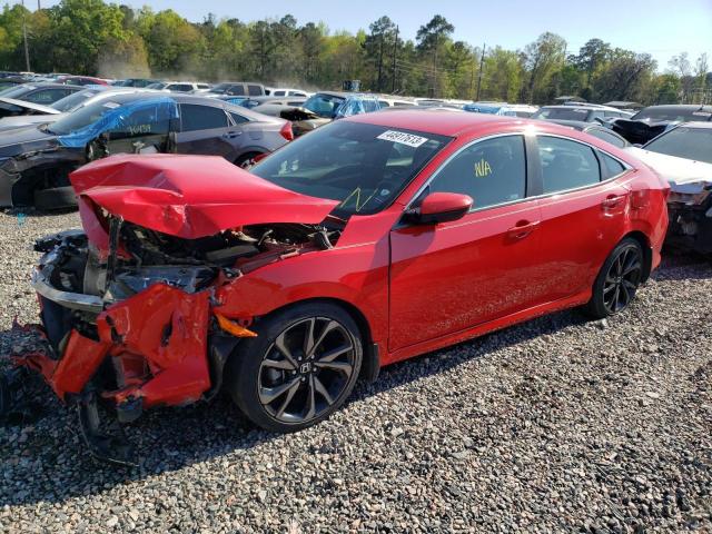 2HGFC2F81KH599744 - 2019 HONDA CIVIC SPORT 红色 照片 1