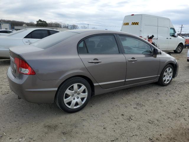 1HGFA16599L015612 - 2009 HONDA CIVIC LX BROWN photo 3