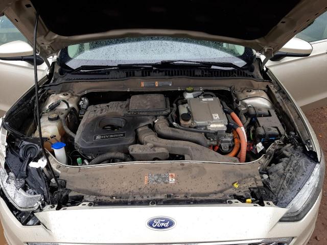 3FA6P0LU5HR386355 - 2017 FORD FUSION SE HYBRID GOLD photo 11