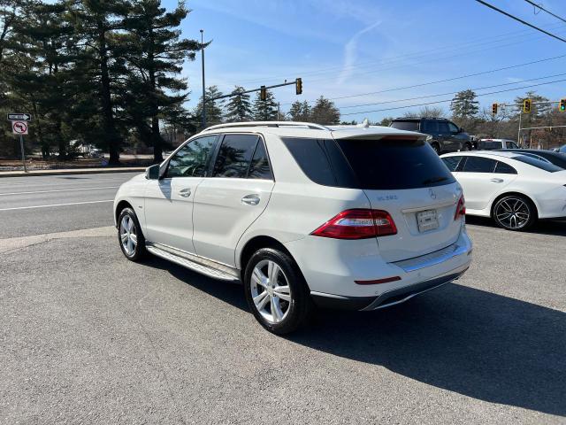 4JGDA5HB4CA020022 - 2012 MERCEDES-BENZ ML 350 4MATIC WHITE photo 4