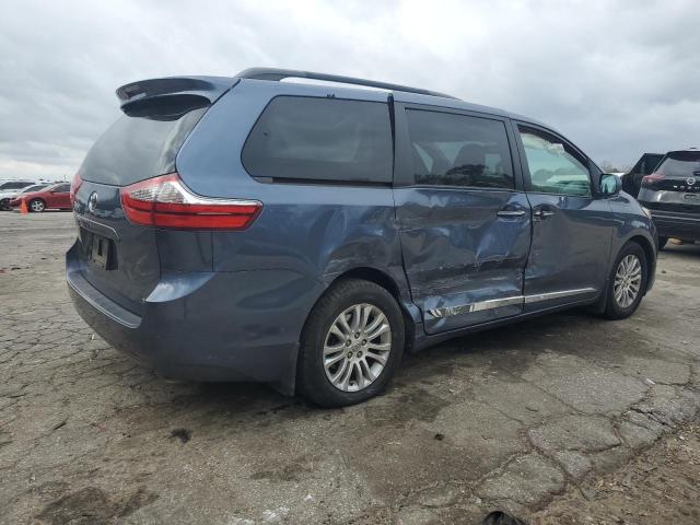 5TDYK3DC0FS666901 - 2015 TOYOTA SIENNA XLE BLUE photo 3