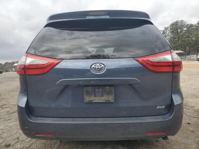 5TDYK3DC0FS666901 - 2015 TOYOTA SIENNA XLE BLUE photo 6