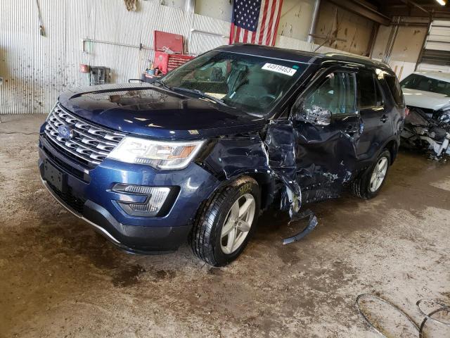 1FM5K8D87GGB20275 - 2016 FORD EXPLORER 4 XLT BLUE photo 1