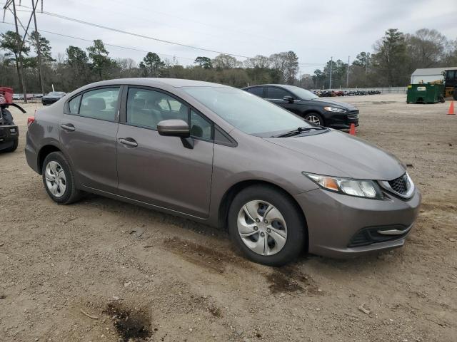 19XFB2F57EE067583 - 2014 HONDA CIVIC LX BROWN photo 4