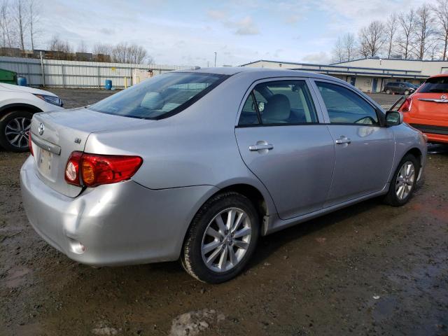 1NXBU4EE8AZ355870 - 2010 TOYOTA COROLLA BASE GRAY photo 3