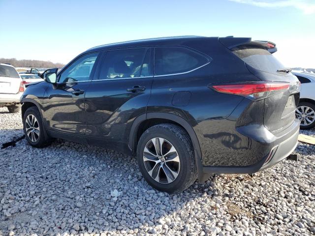 5TDGZRBH2MS070839 - 2021 TOYOTA HIGHLANDER XLE BLACK photo 2