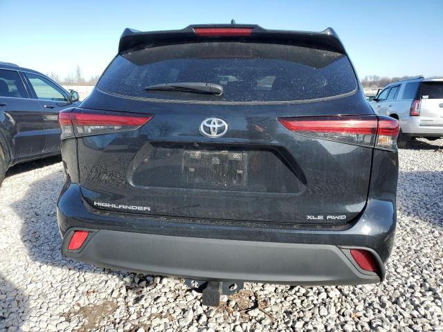 5TDGZRBH2MS070839 - 2021 TOYOTA HIGHLANDER XLE BLACK photo 6