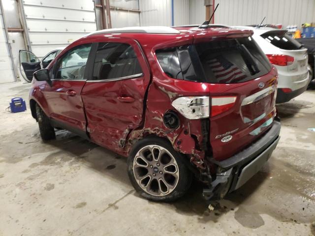 MAJ6P1WL7JC208766 - 2018 FORD ECOSPORT TITANIUM RED photo 2