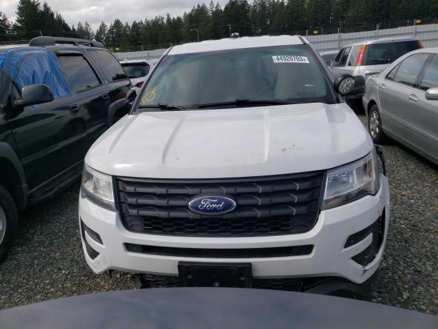 1FM5K8AR2GGA29038 - 2016 FORD EXPLORER POLICE INTERCEPTOR WHITE photo 5