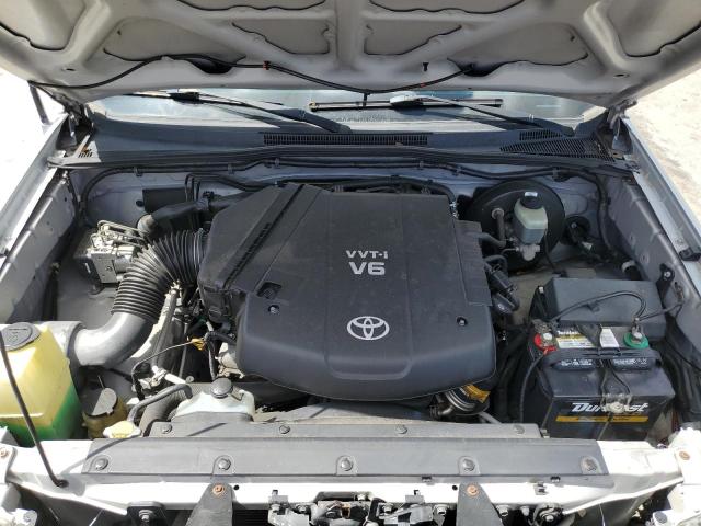 5TEJU62N08Z536155 - 2008 TOYOTA TACOMA DOUBLE CAB PRERUNNER SILVER photo 11