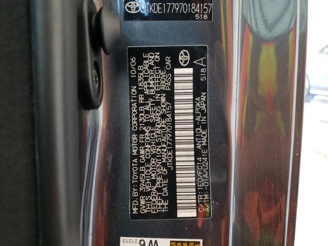 JTKDE177970184157 - 2007 TOYOTA SCION TC ნაცრისფერი ფოტო 12