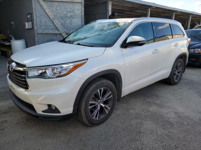 5TDJKRFH7GS326997 - 2016 TOYOTA HIGHLANDER XLE WHITE photo 1